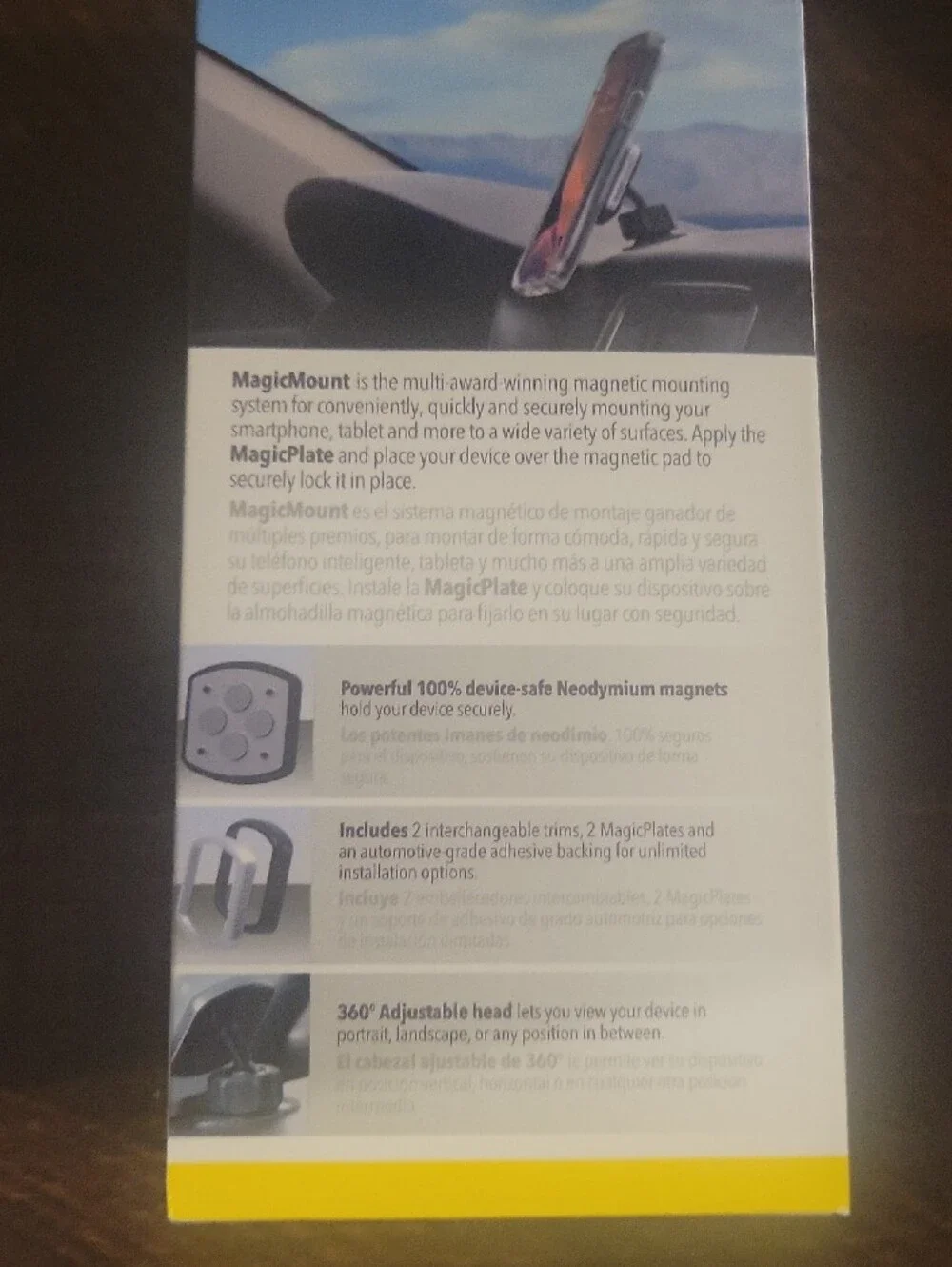 Scosche MagicMount Pro Magnetic Car Mount - White/Black